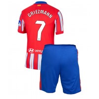 Atletico Madrid Antoine Griezmann #7 Heimtrikotsatz Kinder 2024-25 Kurzarm (+ Kurze Hosen)